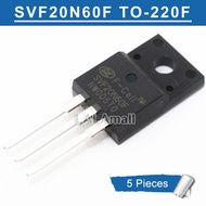 5pcs SVF20N60F TO-220F 20A/600V N-Channel MOSFET Transistor new original