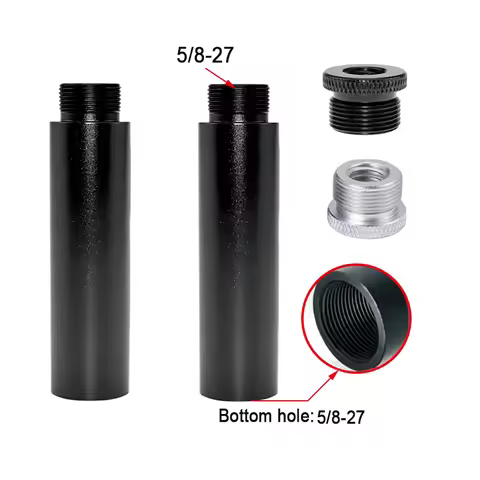 5/8-27 Microphone Bracket Extension Rod Set 5/8-27 to 1/4 3/8 Conversion Screw Aluminum alloy Live M