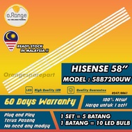 58A6100UW HISENSE 58" LED TV BACKLIGHT(LAMPU TV) HISENSE 58 INCH LED TV
