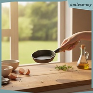 [AmlesoMY] Mini Cast Iron Skillet Black Body Small Cast Iron Skillet Pre-Seasoned