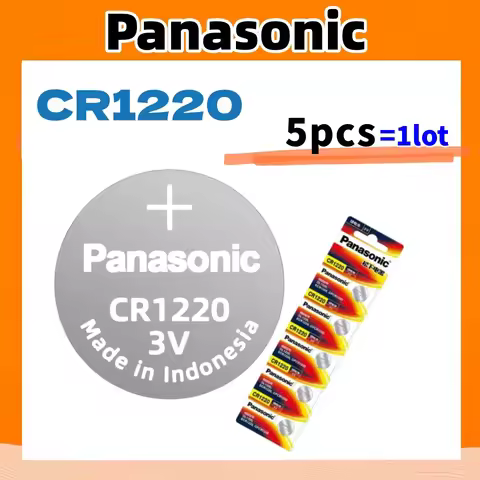 5pcs Original PANASONIC CR1220 CR 1220 3V Lithium Battery For Watch Calculator Clock Remote Control 