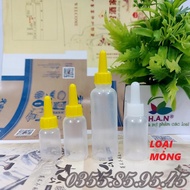 50 - 100 Vỏ lọ nhựa nhỏ mắt 5ml / 10ml / 20ml loại lọ MỎNG- Chai chiết mỹ phẩm mực vỏ chai nhựa đựn