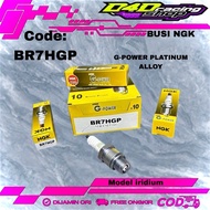 BUSI NGK G POWER BR7HGP PLATINUM ALLOY SPARK PLUGS MODEL IRIDIUM F1ZR RX-KING SATRIA 2-STROKE JAPANO
