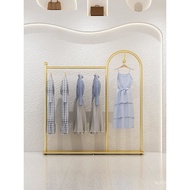 Store shelf island display rack gold children's and women's clothing rack floor-standing display rac