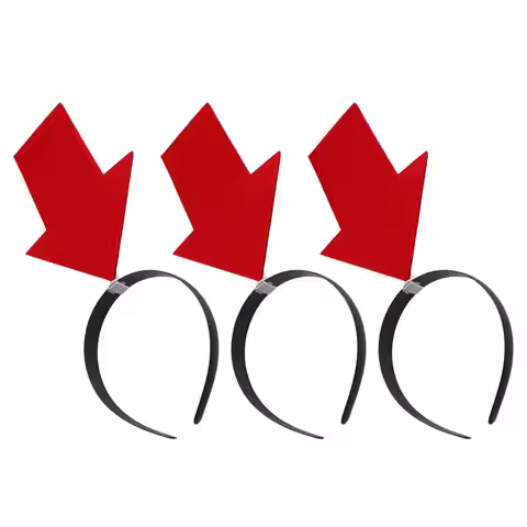 3Pcs Novelty Arrow Headband Quirky Direction Sign Hair Bopper for Themed Parties Cosplay Dress Up Cu