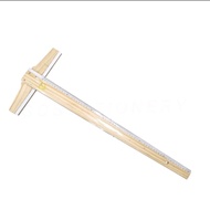 White Edge Tee 60cm Wood T-square Ruler