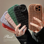 Feelcover Small Fragrant Knitting Autumn and Winter Style Casing Iphone 14 14plus 14pro 14promax 13mini 13 13Pro 13pro Max 12Mini 12 12 Pro 12 Pro Max 11 11 Pro 11 Pro Max X Xs Xr Xs Max 7 8 Plus Soft Phone Case Protective Cover