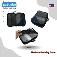 PACCUBE BLACK Medium Packing Cube | Travel Bag Organizer | Luggage Packing Cube
