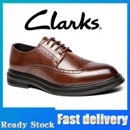 Clarks สําหรับรองเท้าผู้ชายชุด Un Aldric ลูกไม้หนังลูกไม้ชุดผู้ชายรองเท้า