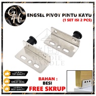 Engsel Pivot 12mm Pintu Lemari Kayu Hinge Pivot Mini Kecil Pivot Kayu