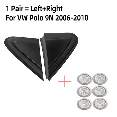 1/2PCS Front Exterior Triangle Wing Mirror Cover Trim For VW Polo 4 9N3 GTI Cross Polo 9N MK4 2006-2