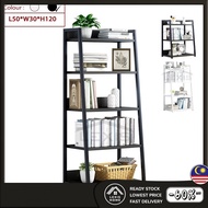 LEXIS (3&4&5 Tiers) Steel Book Shelf Steel Rack Storage Rack Modern Style MDF (L50 x W30 x H69/97/12