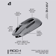 # ARYE RCC-1 Gaming Mouse - 46g, 8K Hz Polling Rate, Carbon Fiber, 3950 Flagship Sensor # [ Grey ]
