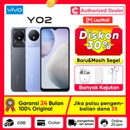 VIVO Y02RAM 3GB ROM 32GB 5000mAh Battery 6.51inci HD+ Terbaru 2022 Garansi Resmi 100% Original