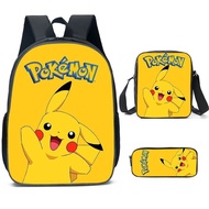 กระเป๋าอะนิเมะ Pokemon Go กระเป๋าเป้สะพายหลัง Pikachu อะนิเมะตัวเลขกระเป๋าเด็กกระเป๋าเดินทางความจุขนาดใหญ่เด็กผู้หญิงของขวัญคริสต์มาสของเล่นเด็ก