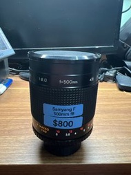 特賣 Samyang 500mm f8 Reflex Nikon F Mount