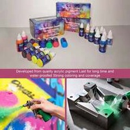 22 Colors + 2 Thinners / 12 Colors + 2 Thinners / 6 Colors + 1 Thinner,20ml(0.67oz),Air Brush Painti