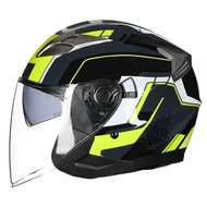 Motorcycle Helmet Motorcycle Four Seasons Universal Sunscreen Unisex Half Helmet Motorcycle Helmet M