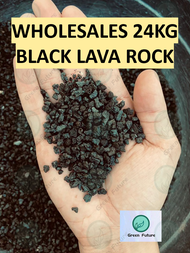 24KG BLACK Lava RockVolcanic Stone 火山石 3~6mm PASIR MALANG HITAM