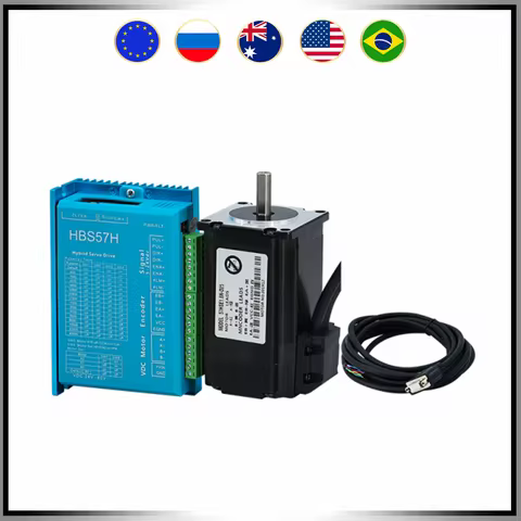 Free shipping Nema23 2N.m 2.5N.m 3N.m Closed Loop Stepper Motor kits 57HSE stepper motor with encode