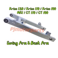 KRISS120 KRISS110 KRISS110 MR1 CT110 CT100 KRISS1 KRISS2 - REAR FORK SWING ARM + BUSH BATANG AM KRIS