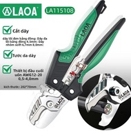 LAOA Cắt Cáp Inox Đa Năng Kìm Nhà Ga Tước Kẹp Cắt Dây Dụng Cụ Đóng Đnh Cho AWG12-20