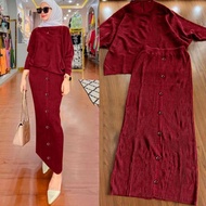 SET BATWING SKIRT COTTON MUSLIMAH