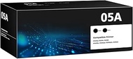 CE505A 05A Toner Cartridges Black (2-Pack) Laser Jet P2035 P2050 P2056 Compatible with HP 05A 05X To