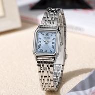NAIDU Classic Simple Square Steel Band Women's Watch Business Fashion Quartz Watch for Girls，watch f