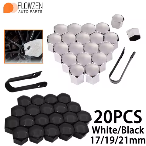 20Pcs 17/19/21mm Car Wheel Nut Caps Auto Hub Screw Cover Bolt Rims Exterior Decoration Special Socke