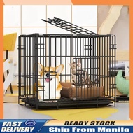 Pet Collapsible Cage Dog Cage Cat Cage with Poop Tray Foldable Pet Cage for Dog Puppy Rabbit Cage