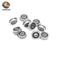 F623-2RS Black Rubber Cover Bearing 3 * 10 * 4mm 3D Printer Fishing Gear Use High Precision Flange B