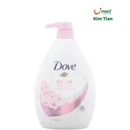 Dove Shower Gel Sakura Pink Salt 1l