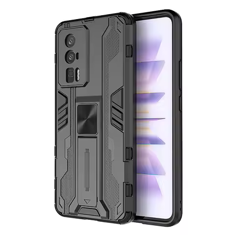 PocoF5pro Case Magnetic Car Holder Armor Stand Phone Case For Xiaomi Poco Poko Little F5Pro F5 F 5 P