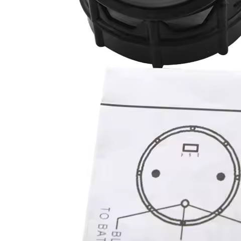 52mm Water Temperature Gauge Blue LED Light with 16mm-40mm Joint Pipe Adapter Black/Blue with Water 