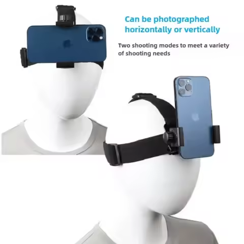 Head-Mounted Smartphone Holder First-Person View Video Outdoor Live Bracket For GoPro 10 9 8 7 6 5 4