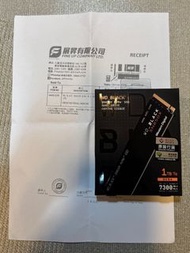 WD Western Digital SN850X M.2 Gen4 NVMe SSD 1TB 全新未開封 私人自讓