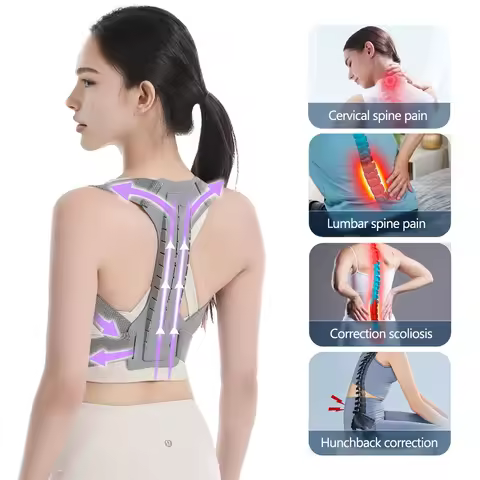 GAOYAPO Posture Corrector for Men & Women, Adjustable Upper Back Brace for Neck & Shoulder Pain Reli