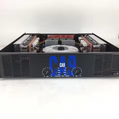 Aluminum CA Power Amplifier 2 Channel Amplify 3U 2U For Professional Stage Show KTV 1500W 1800W Audi
