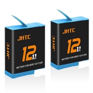 JHTC GoPro Hero 12 battery Hero 11/Hero 10/Hero 9 battery replacement set of 2 1800mAh for GoPro HER