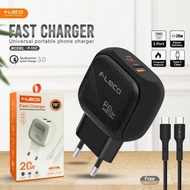 Fleco F-55C 3A 20W Type-C Charger (Support Fast Charging)