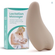 T&amp;L Warming Lactation Massager Soft Silicone Breast Massager for Breastfeeding Heat + Vibration for Clogged Ducts Improved Postpartum Milk Flow