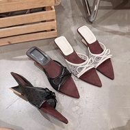 WOMEN'S Mesh Wedge Clogs with Pointed Toe G28 FULBOX