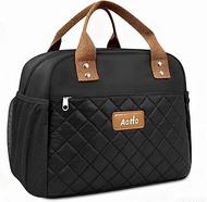 Aotto Insulated Lunch Bag - Large Soft Thermal Tote for Women & Men, Reusable Cooler with Front Zipp