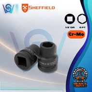 SHEFFIELD CR-Mo 1/2" Impact Box Socket 6point Standard Black Socket 12m13m14m17m18m19m21m22m24m30m