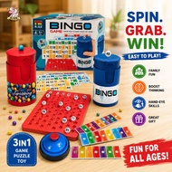 BINGO Color Ball Manual Lottery Machine Board Game Family Party Interactive Bingo Game Toy