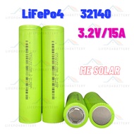 แบตเตอรี่ LifePo4 32140 (33140) ความจุ 15A แบตเตอรี่ลิเธียมฟอสเฟต 3.2V15ah