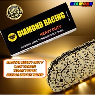 ✍RXZ Y15  LC135 Y125Z EX5 RS150 VF3I 415420428 HG Diamond Racing Rantai Emas Tebal5♡