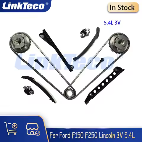 Engine Timing Chain Kit Camshaft VVT Sprocket Phasers Set Fit 5.4 L 99L4 For Ford F150 F250 Lincoln 