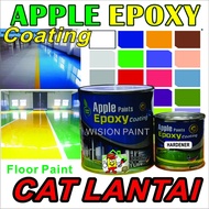 DIY👩‍🔧 1L Cat Lantai Epoxy ( Apple Epoxy Floor Paint Water Proofing ) Heavy Duty / Paint Epoxy Floor Coating/Cat Lantai
